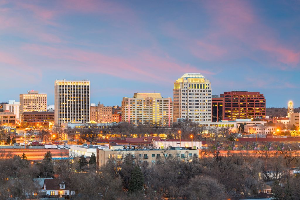 colorado springs colorado usa downtown city skyline - Meet Colorado Springs